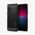 ACS02841 - Sony Xperia 1 III Case Rugged Armor in matte black showing the back